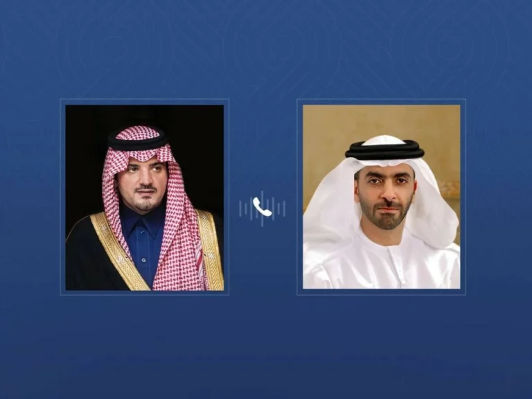 Saif bin Zayed Receives Phone Call From Prince Abdulaziz Bin Saud